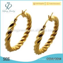 Großhandel Edelstahl 18k Gold Ohrringe für junge Mädchen